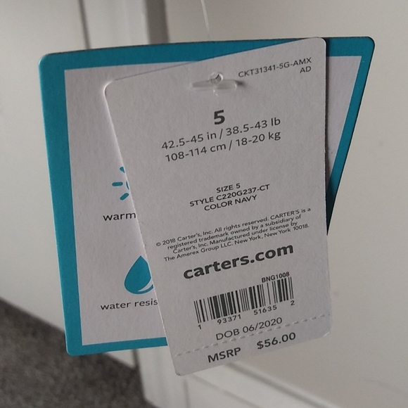 Girl Jacket Size 5 - Picture 5 of 7